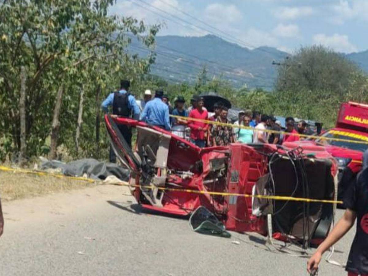 Volqueta arrolla y mata a mujer embarazada en San Manuel, estaba a días de cumplir años