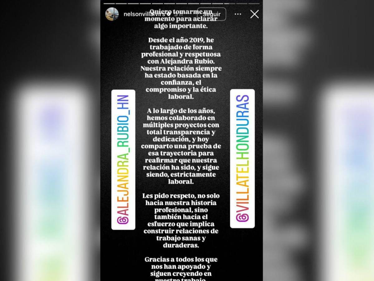 Alejandra Rubio y Nelson Villalvir se pronuncian tras rumores de noviazgo