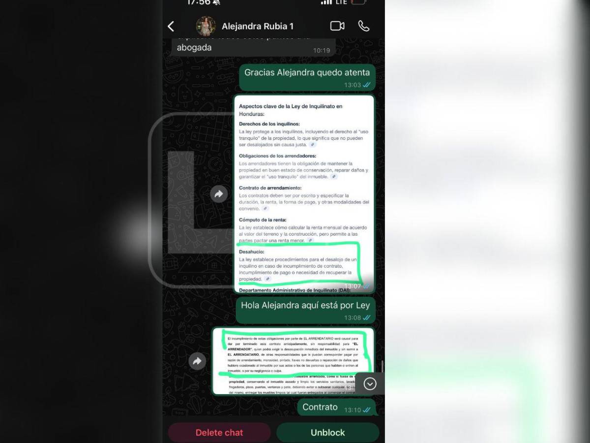Chats, documentos y amenazas: La polémica de Alejandra Rubio con agente inmobiliaria