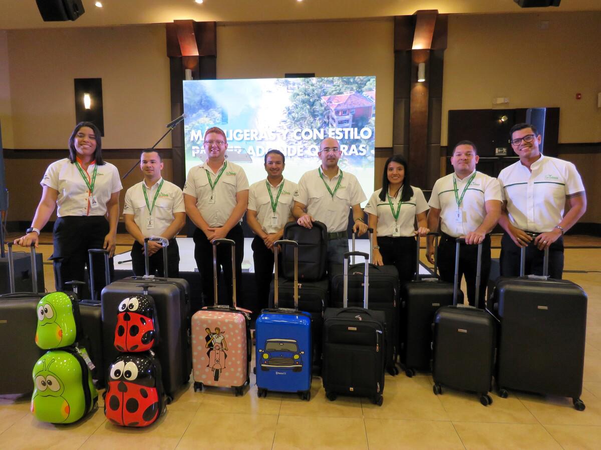 Viaje con Percutti, la exclusiva colección de maletas, disponibles en Supermercados La Colonia