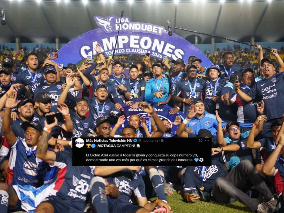 Prensa elogia a Motagua tras conquistar la Copa 20: “El fútbol fue justo”