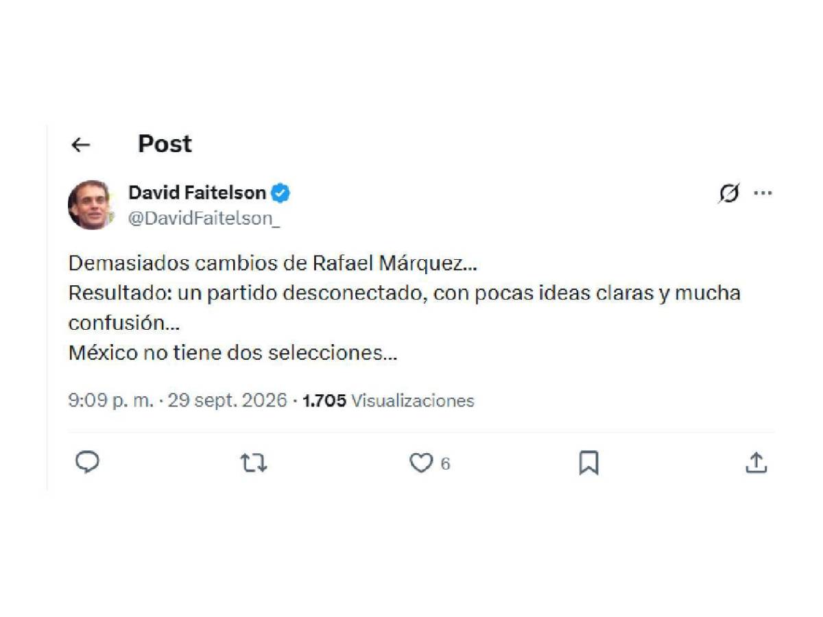 Decepción y preocupación en México tras juego: Faitelson lanza advertencia