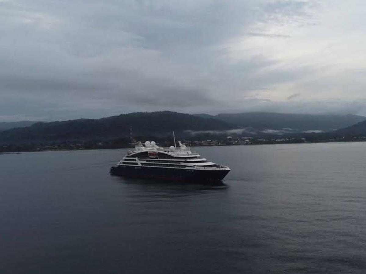 El crucero de la compañía francesa Ponant.