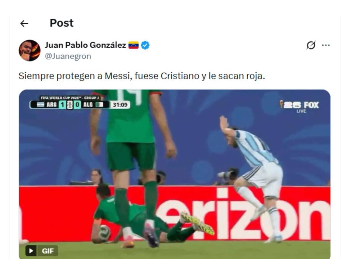 Indignación tras descubrir ayuda a Messi: Es una vergüenza, siempre lo protegen