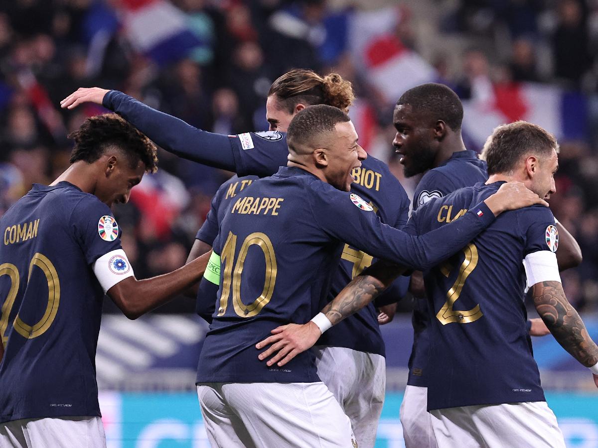 Mbappé lideró con triplete en el 14-0 de Francia ante Gibraltar en las eliminatoroias rumbo a la Eurocopa 2024.