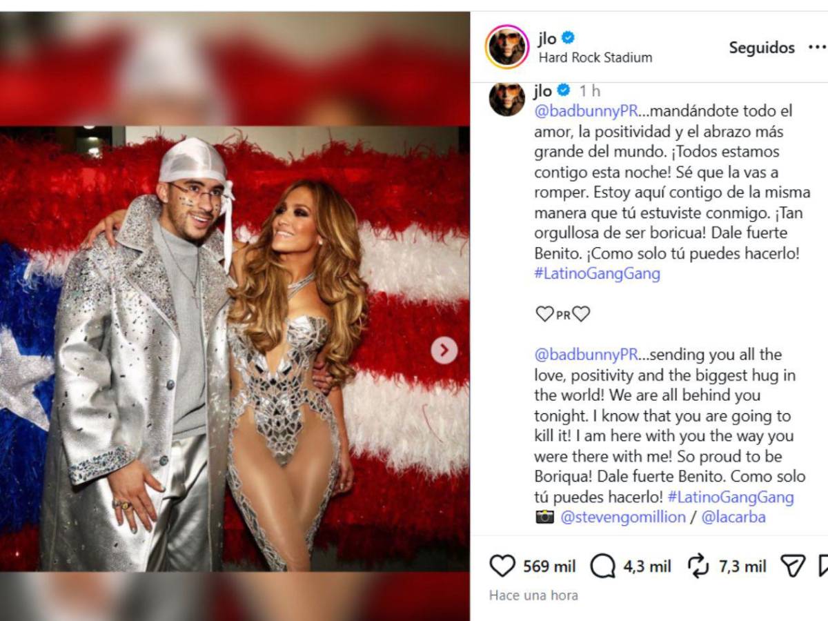 Las grandes estrellas le envían todo su apoyo a Bad Bunny previo al Super Bowl