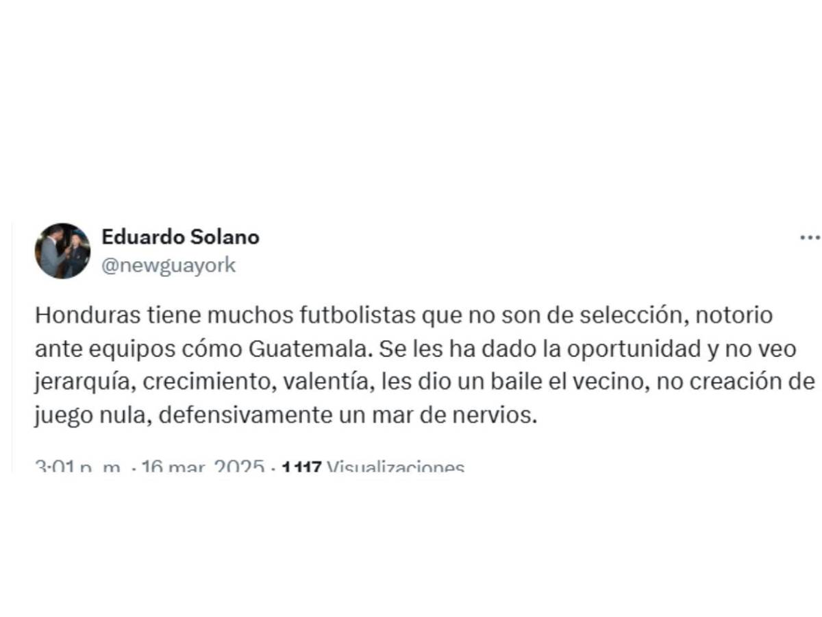 Lo que dice la prensa deportiva tras derrota de Honduras vs Guatemala
