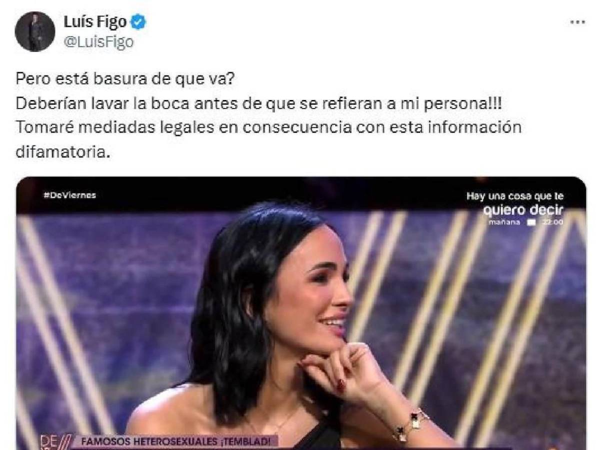 Luis Figo amenaza a famosa modelo por lo que hizo: ella responde