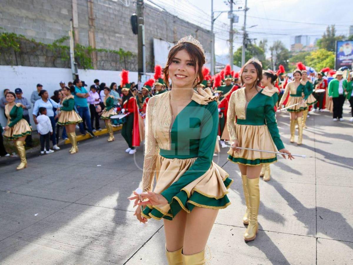 Bellas palillonas, protagonistas de los desfiles en Honduras
