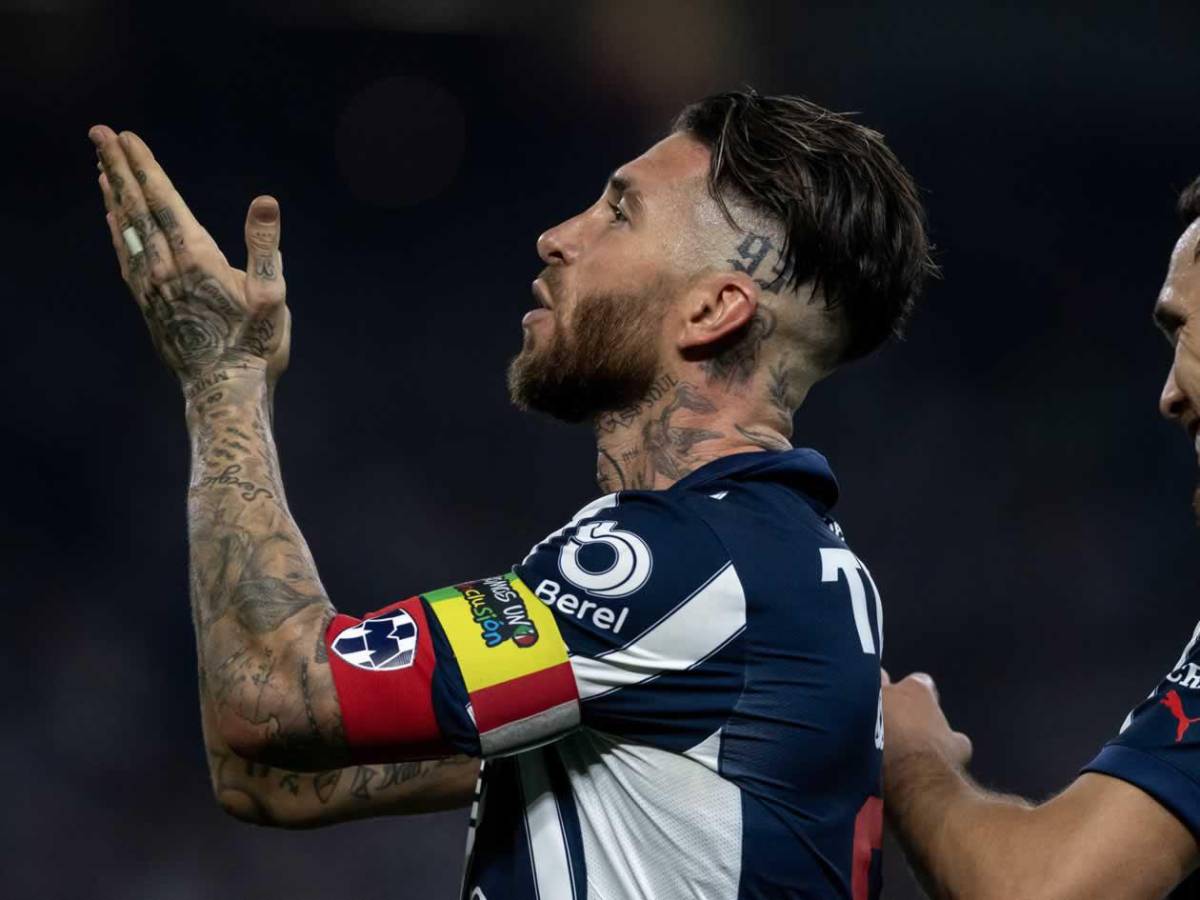 Sergio Ramos se luce: primer gol con Monterrey y su curioso festejo