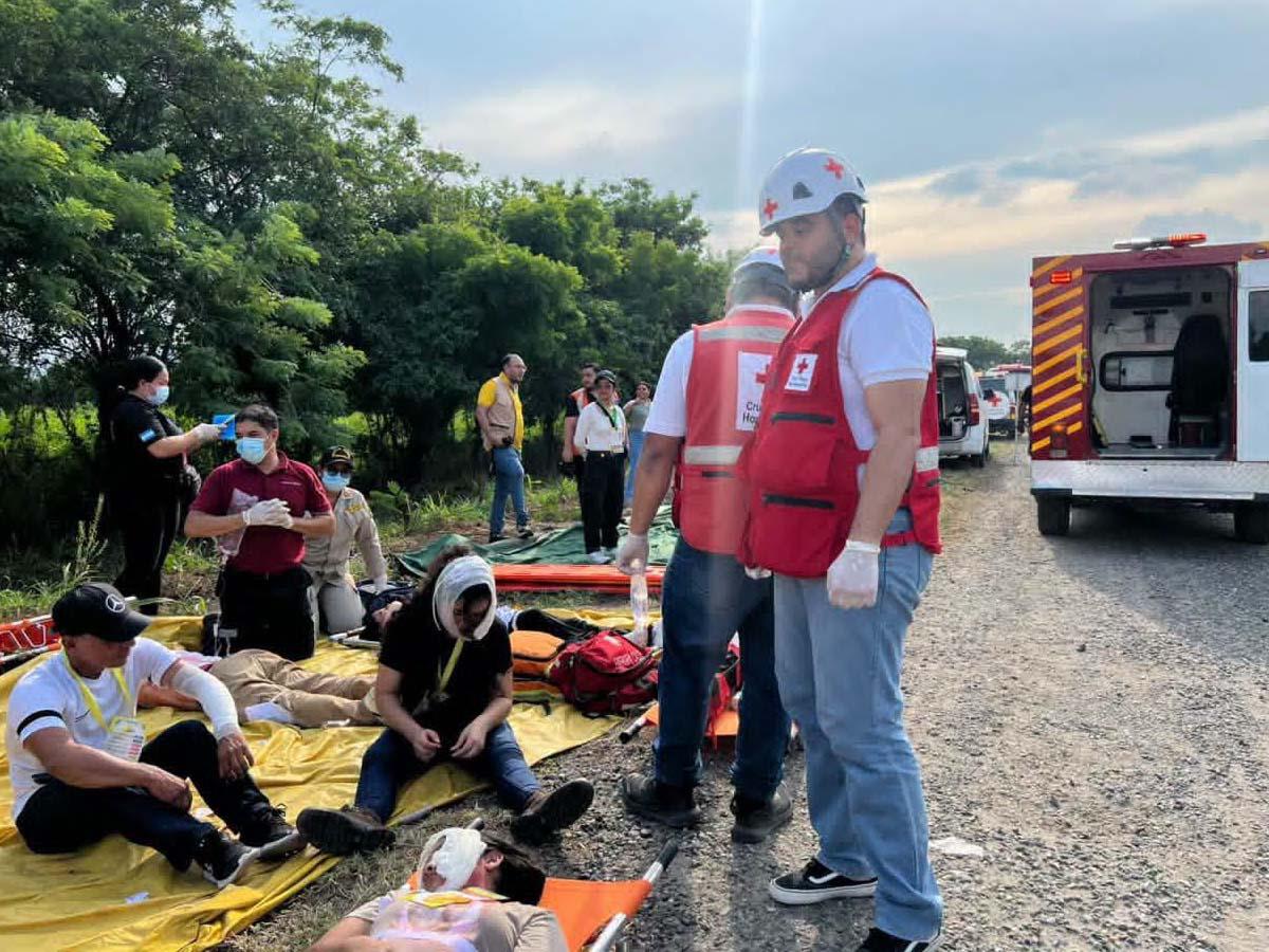 ¡Fue un simulacro a escala real! Accidente aéreo en el aeropuerto de San Pedro Sula
