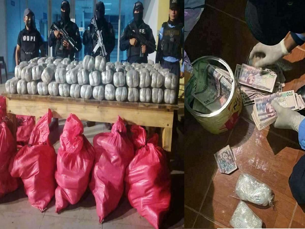 Policía Nacional decomisa drogas en Olancho y Copán