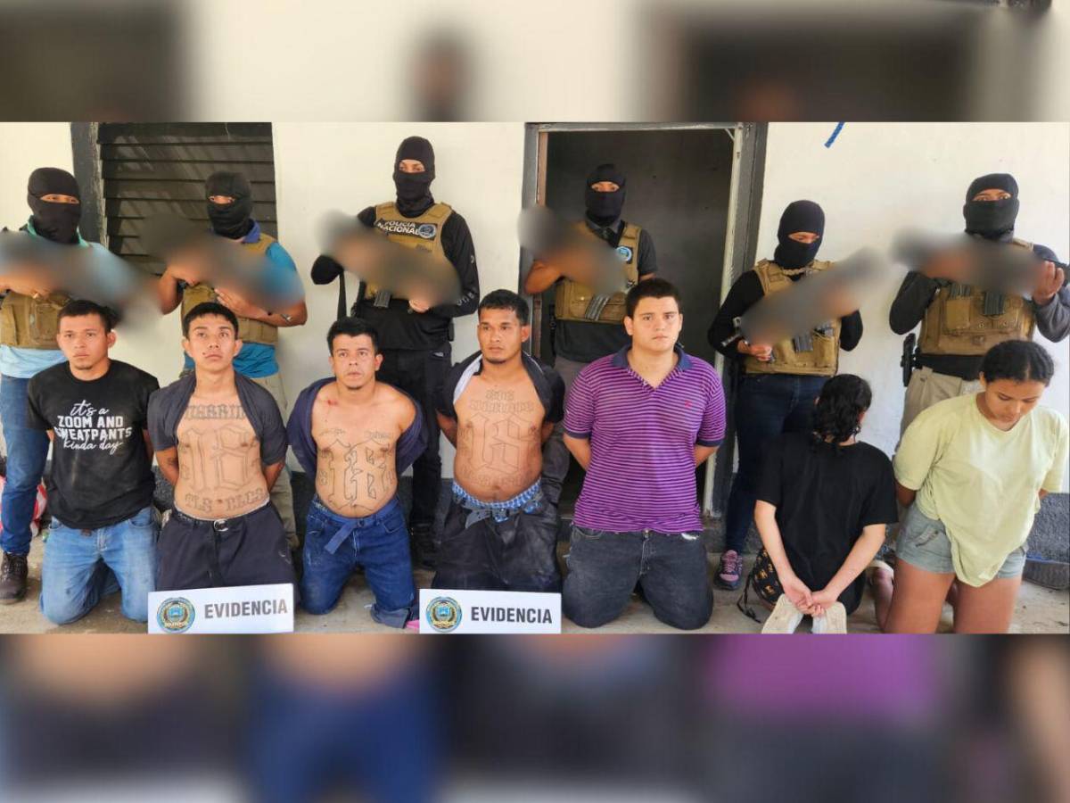 A “El Pozo” envían a presuntos cabecillas de la Pandilla 18 capturados en Puerto Cortés