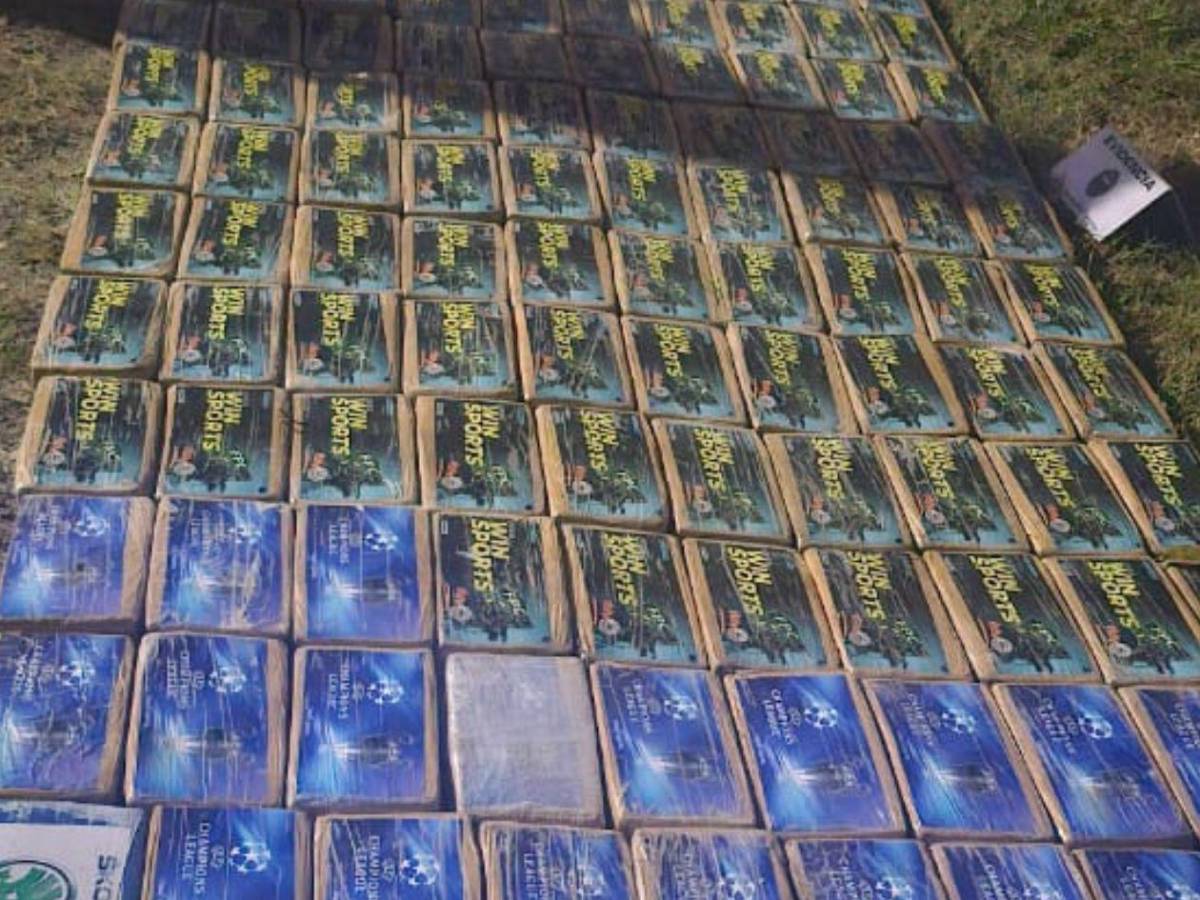 Capturan a hondureños por transportar droga con escudo de la UEFA Champions League