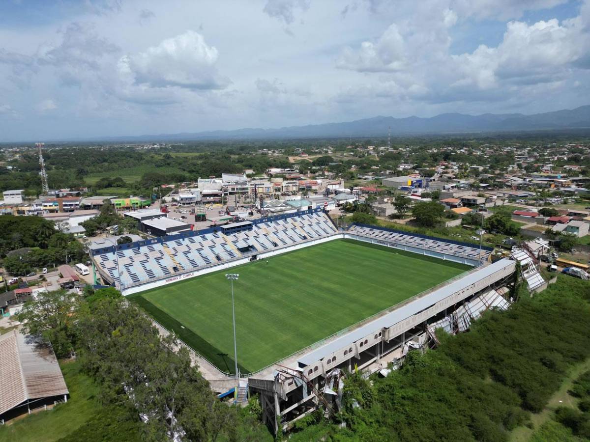 Así avanza la remodelación del estadio Juan Ramón Brevé de Juticalpa: cuántos milllones costó