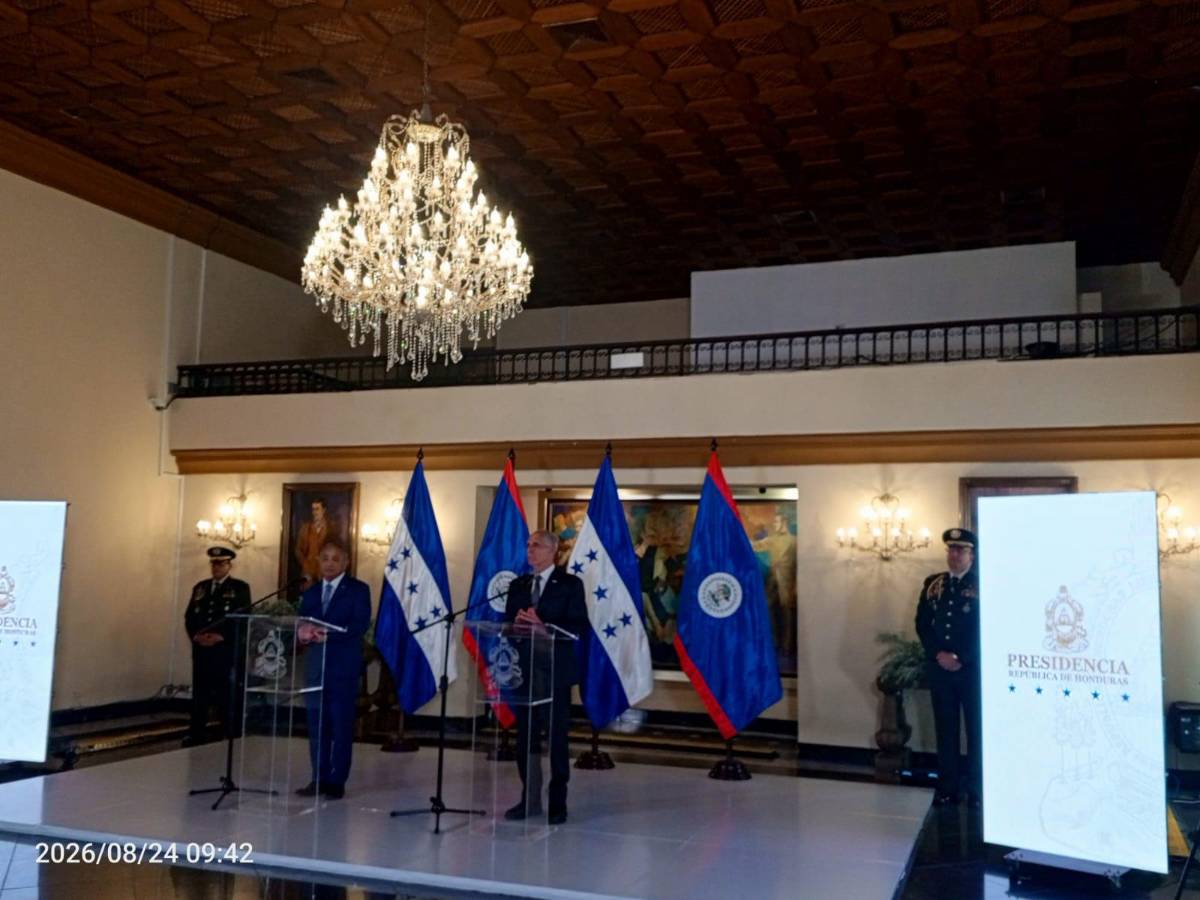 Estos son los temas que abordaron Nasry Asfura y el primer ministro de Belice en Casa Presidencial