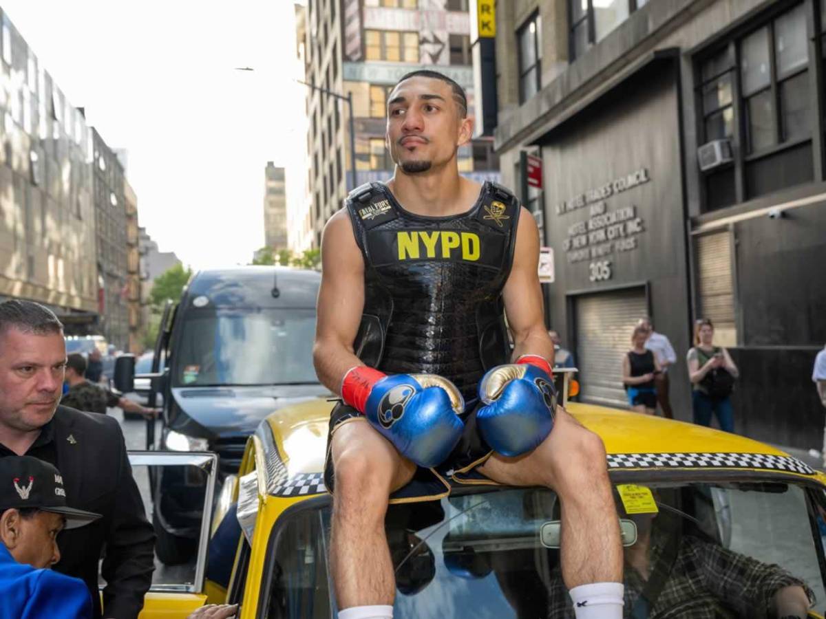 La asombrosa llegada de Teófimo López al Times Square y Nueva York paralizada