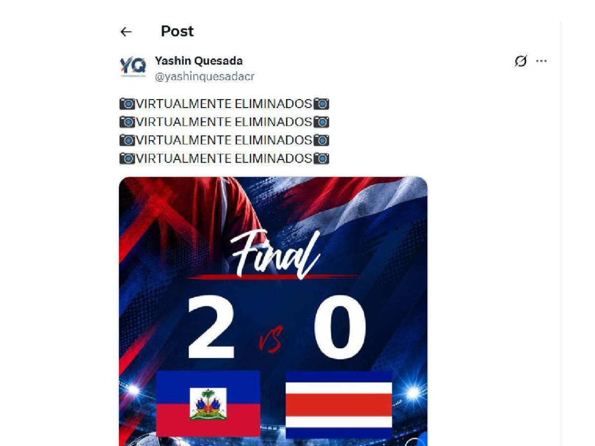 Costa Rica vuelve a quedar en ridículo y apunta al descenso: señalan a Honduras