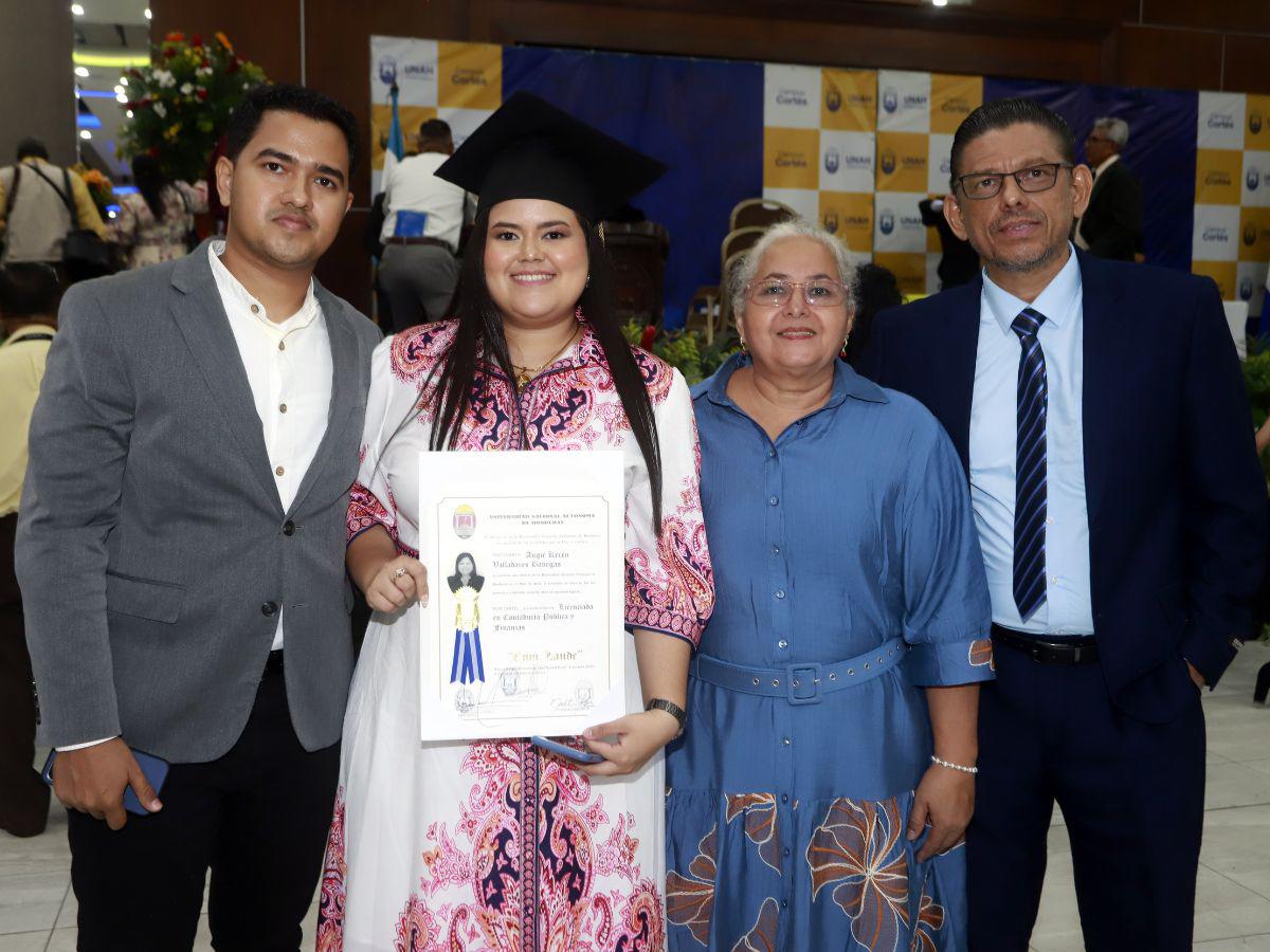 Así se vivió la ceremonia de graduación de Unah-Cortés
