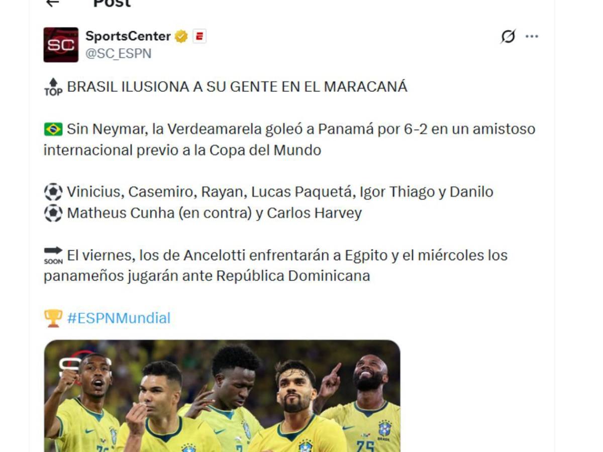 Brasil mete miedo, Panamá reacciona con dolor y Chepe Bomba no se guarda nada