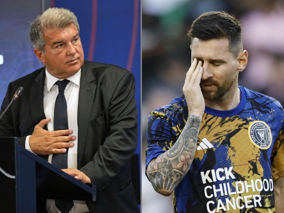 ¿Cedido? Laporta responde sobre Messi en el Barcelona y su homenaje