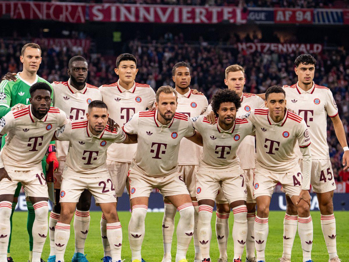 El 11 titular del Bayern Múnich que enfrentó al Dinamo Zagreb de Croacia.