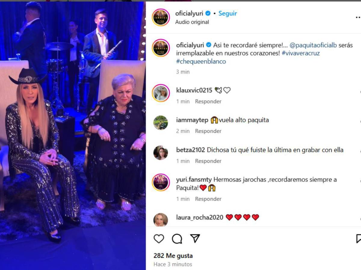 Famosos lloran por la muerte de Paquita la del Barrio