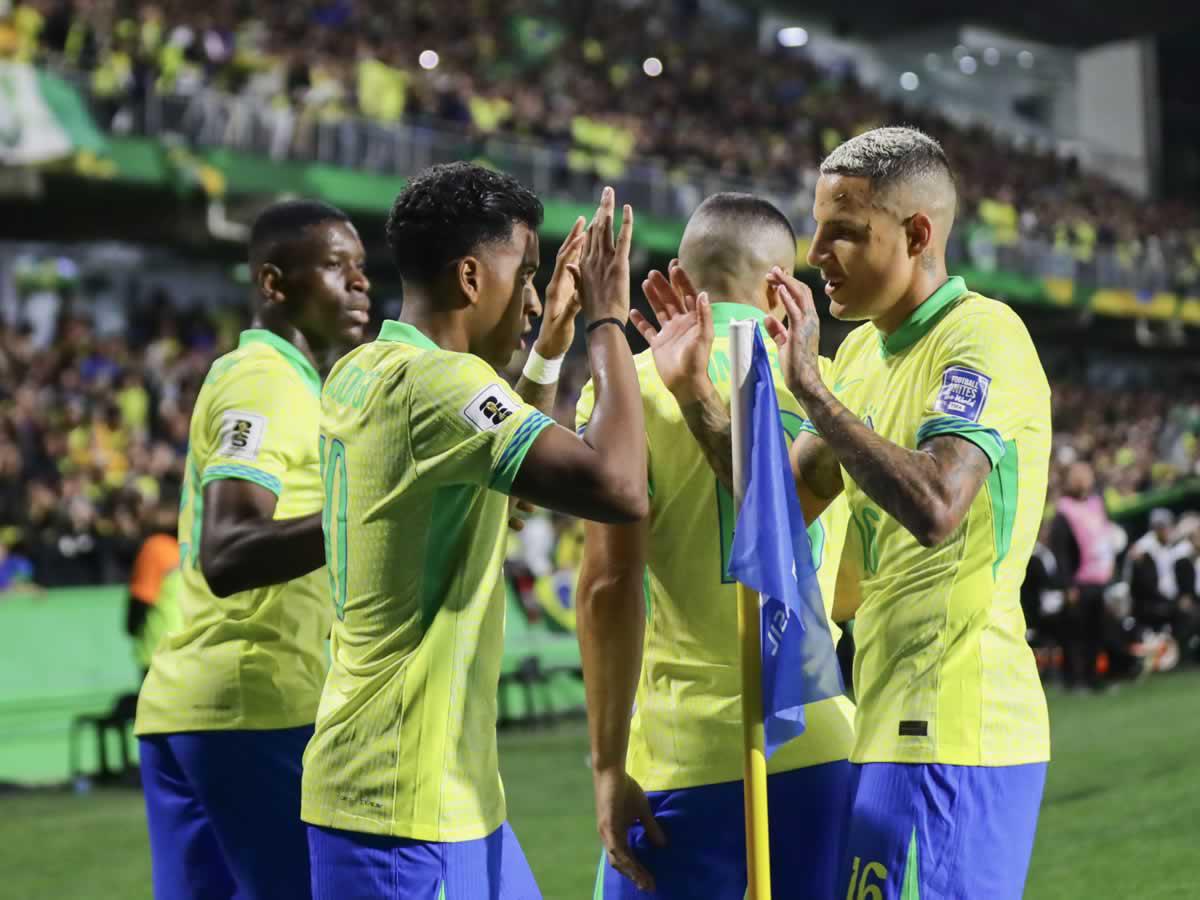 Brasil recupera terreno y gana con golazo de Rodrygo en eliminatorias sudamericanas