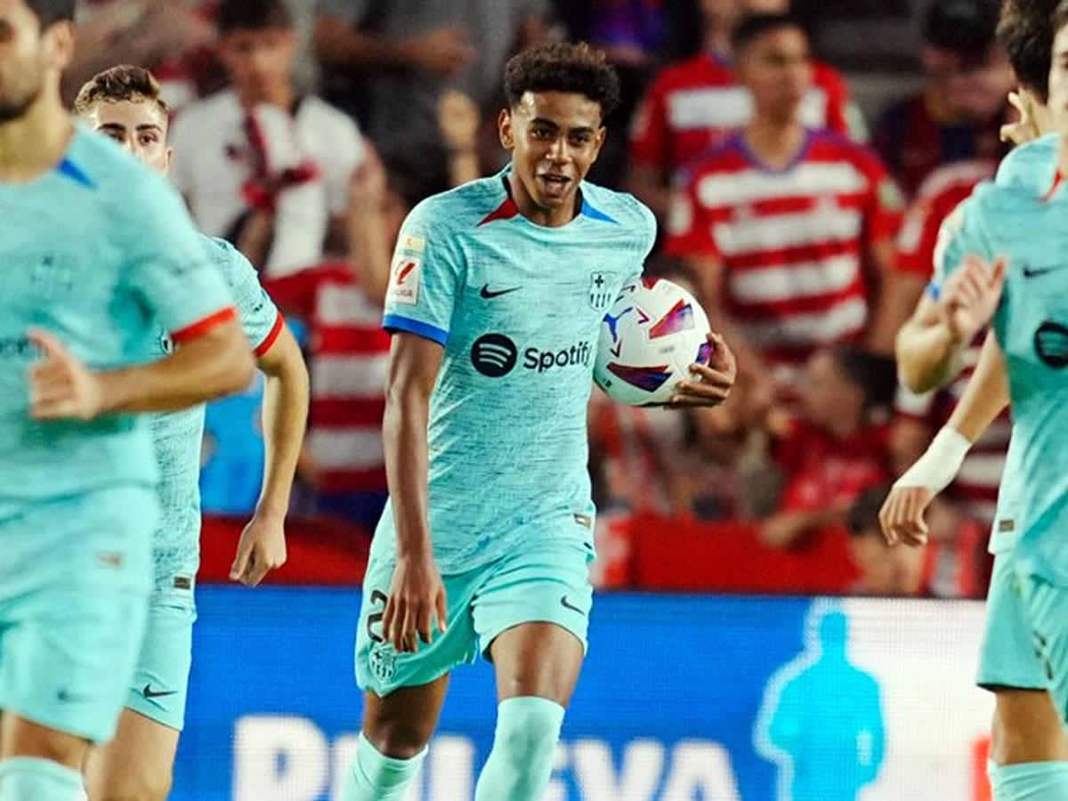 Lamine Yamal, el goleador más joven de la historia de la Liga Española