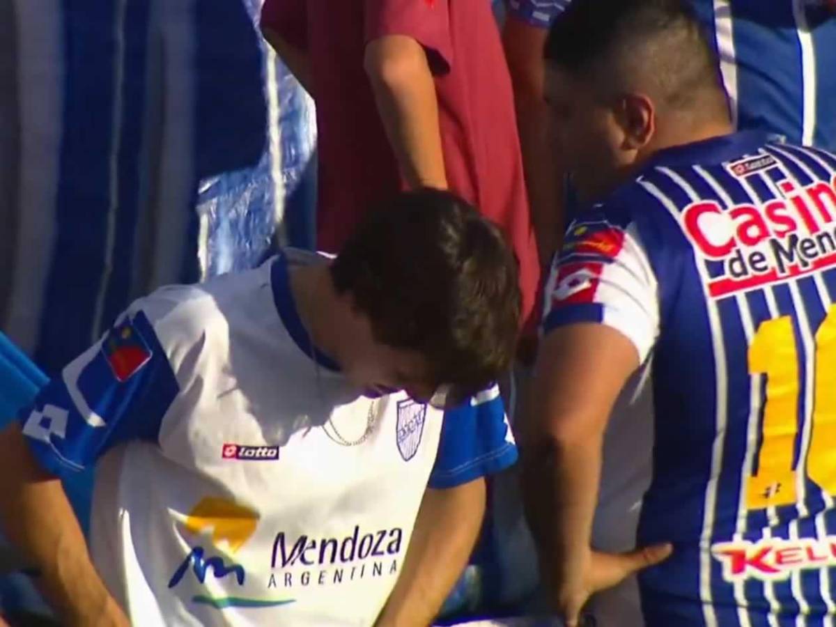 Agustín Auzmendi, destrozado: llanto y dolor por el descenso de Godoy Cruz