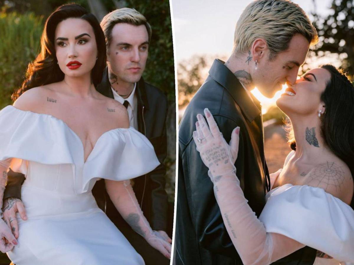 Así fue la romántica boda de Demi Lovato y Jordan Lutes