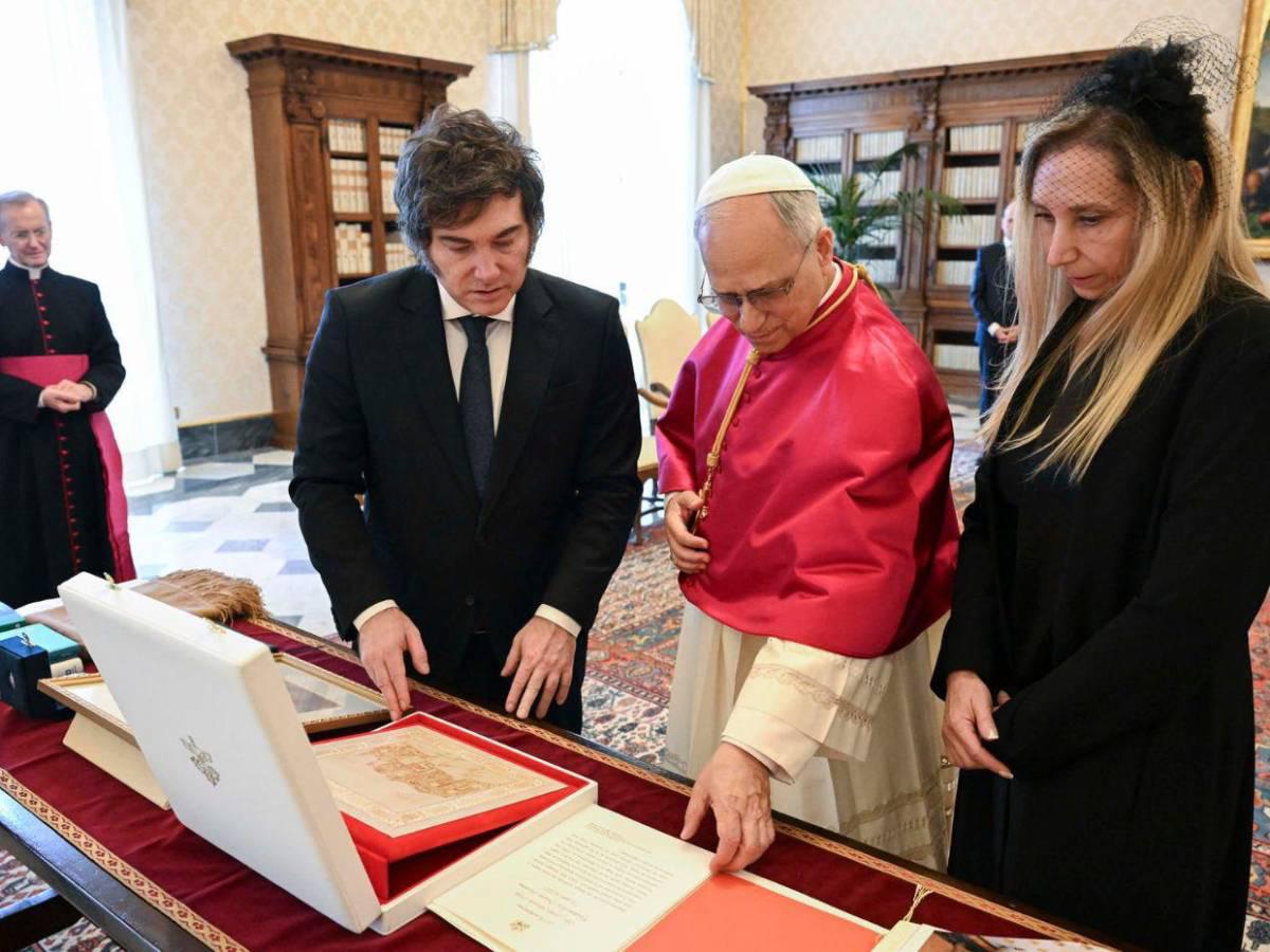 León XIV y Javier Milei tienen su primer encuentro oficial en El Vaticano