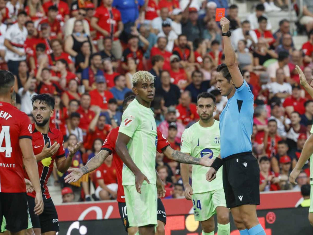 Escándalo en el Barcelona vs Mallorca, gesto arrogante de Lamine Yamal y criminal patada