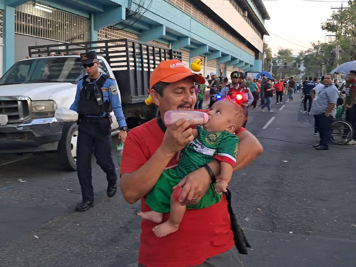 Ambientazo en la final: así se vivió la previa del Marathón vs Motagua
