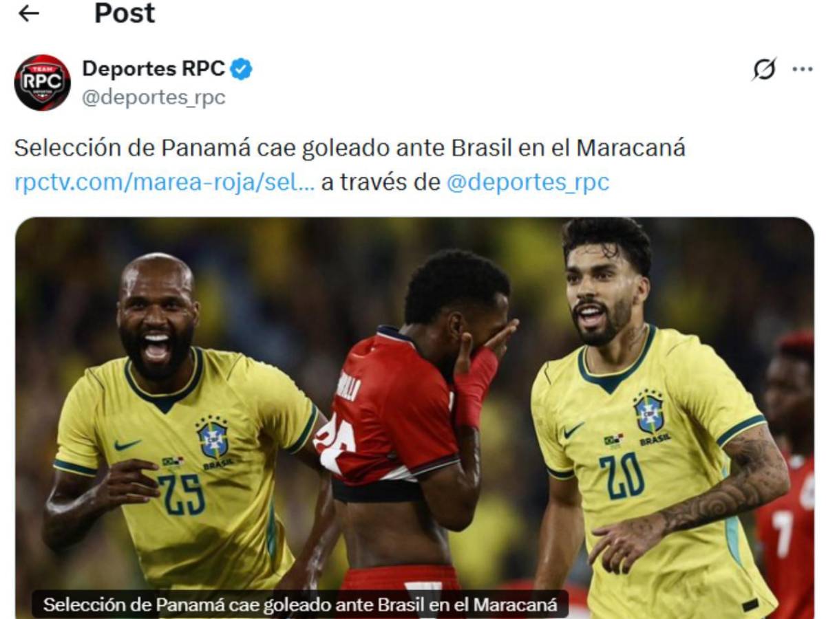 Brasil mete miedo, Panamá reacciona con dolor y Chepe Bomba no se guarda nada