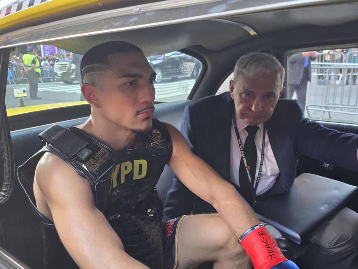 La asombrosa llegada de Teófimo López al Times Square y Nueva York paralizada