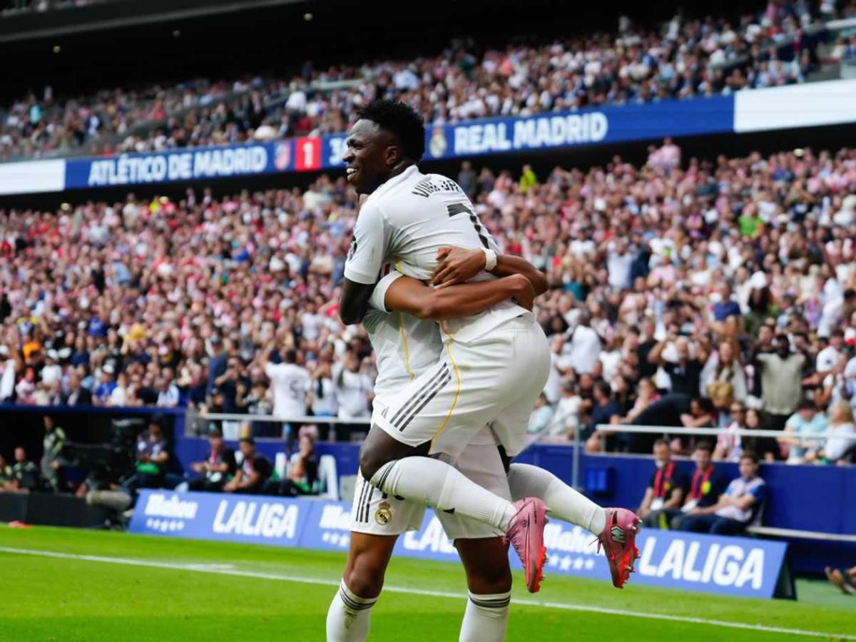 Vinicius con feo gesto, dolor del Real Madrid y llanto de Simeone en triunfo del Atlético