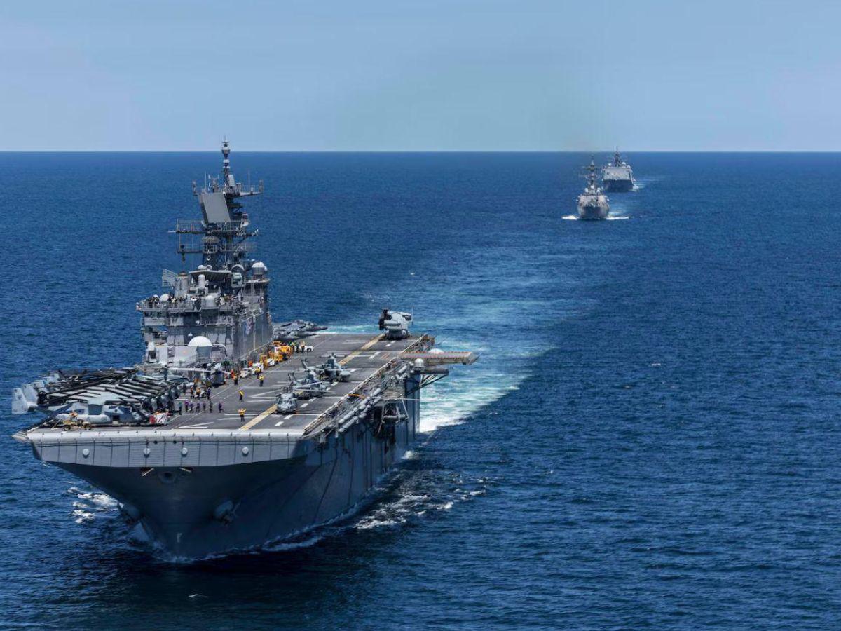 EEUU refuerza su despliegue militar en el Caribe con un crucero lanzamisiles