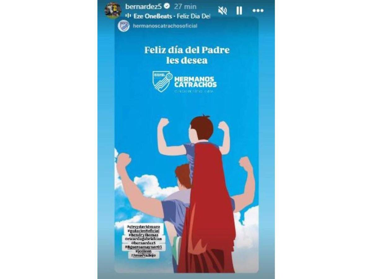 Esposas y sus tiernos mensajes a futbolistas hondureños en el Día del Padre