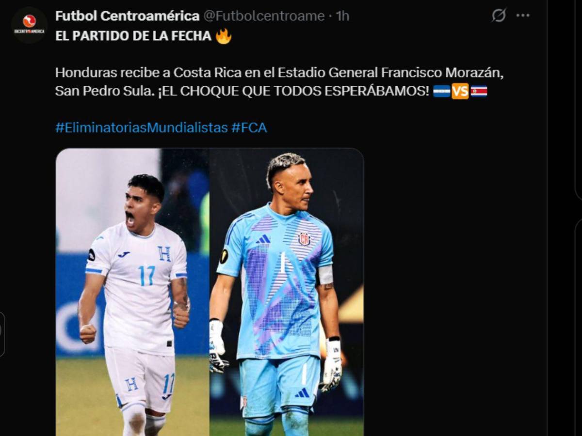 ¿Se ven favoritos? Lo que dicen en Costa Rica previo al duelo ante Honduras