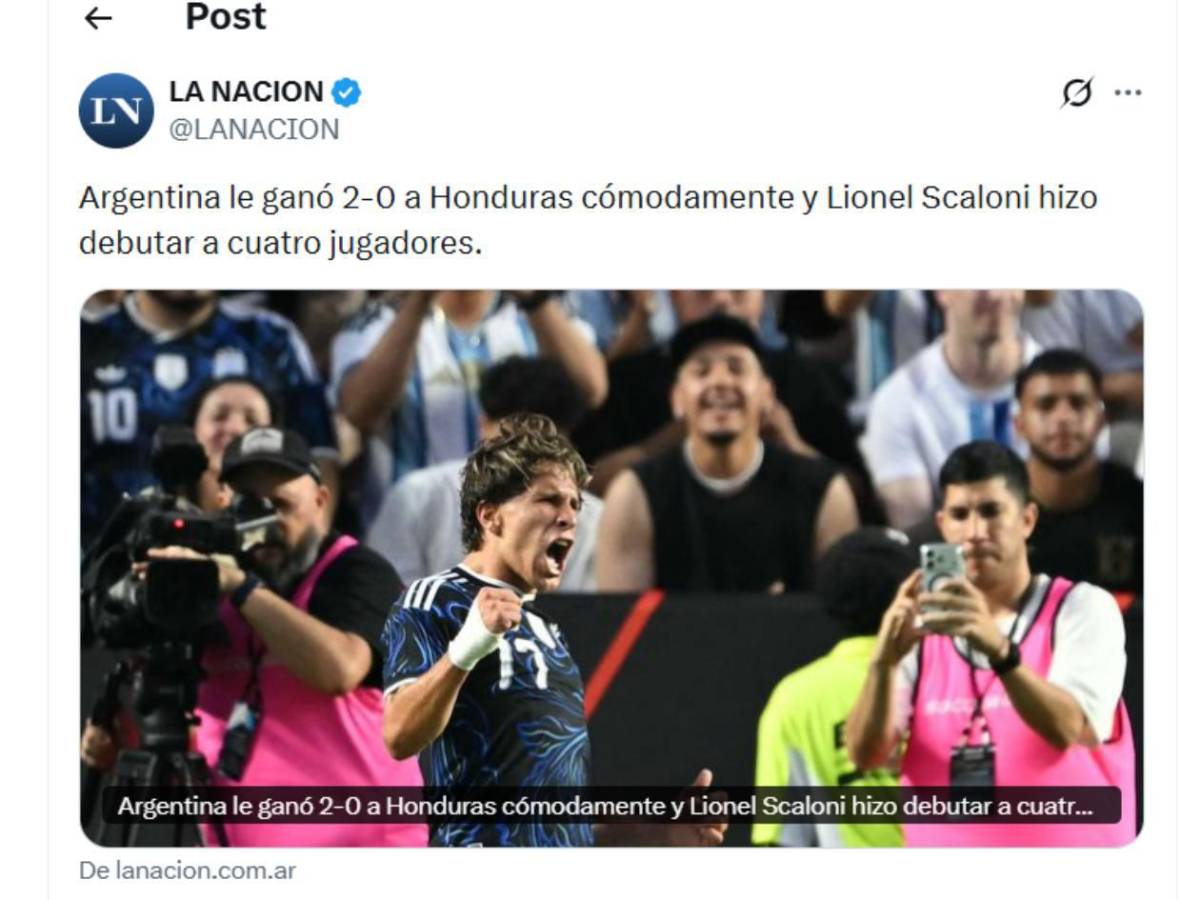 Argentina - Honduras: Indignación, señalan a jugador de la H y curioso blooper
