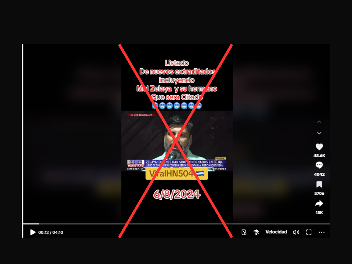Captura de pantalla a una publicación de TikTok realizada el 12 de agosto de 2024.