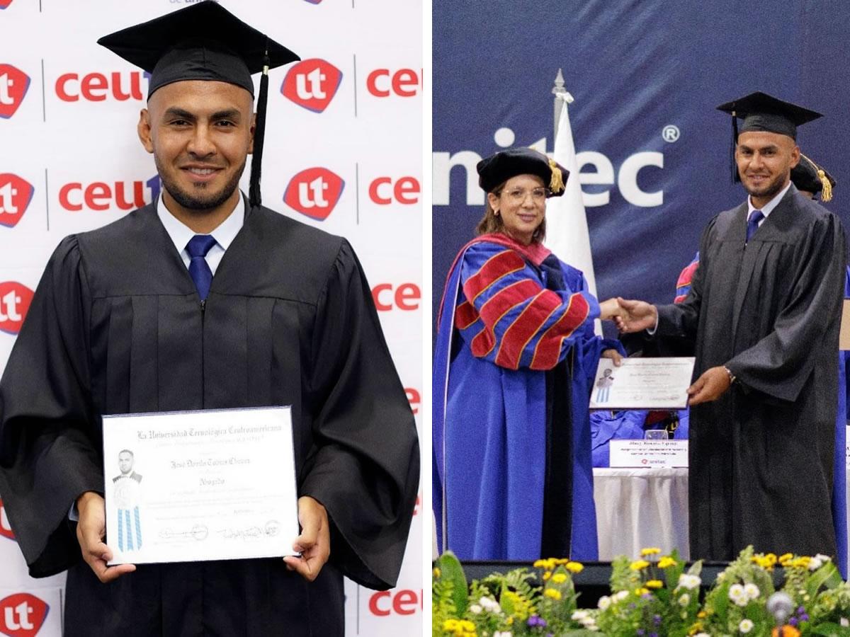 Ejemplar: Futbolista hondureño culmina sus estudios y se gradúa de abogado