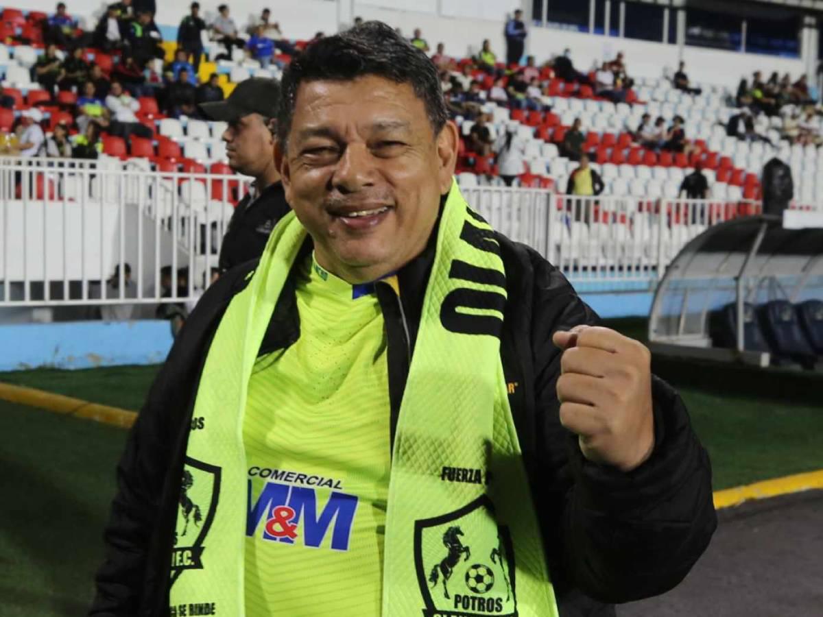 Samuel García, presidente del Olancho FC, llegó con optimismo al estadio Nacional.