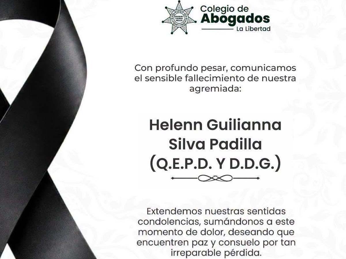 ¿Por qué mataron a la abogada Helenn Silva Padilla? Estas son las hipótesis