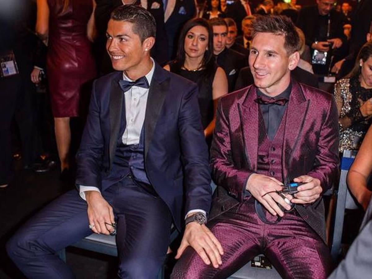 Cristiano Ronaldo y Lionel Messi compartieron en muchas ocasiones en las Galas del Balón de Oro.