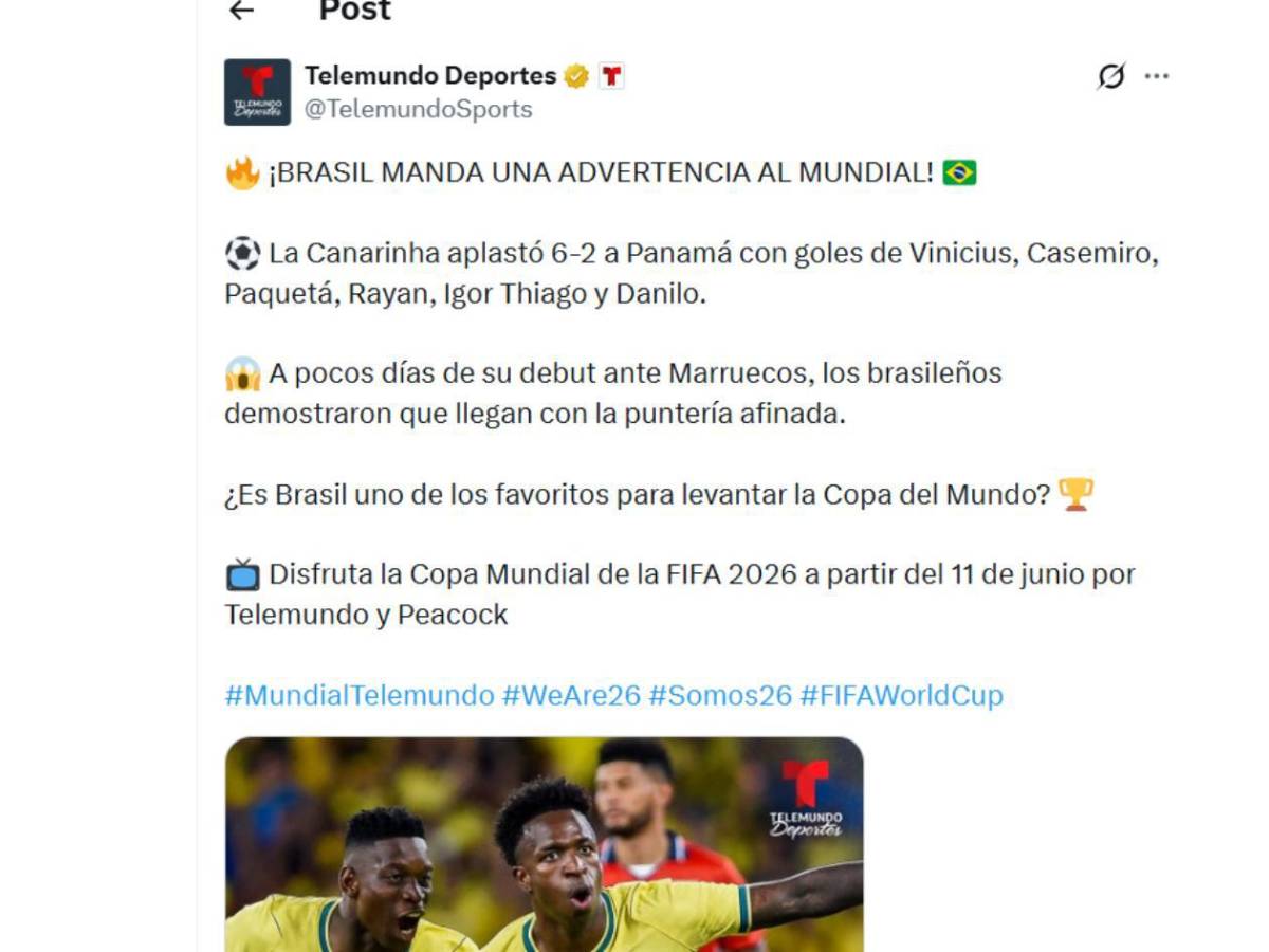 Brasil mete miedo, Panamá reacciona con dolor y Chepe Bomba no se guarda nada