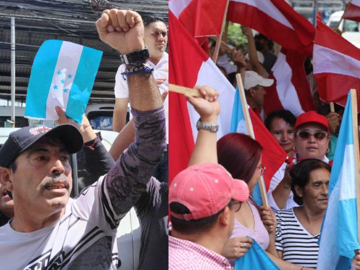 Liberales y empleados del CNE protestan en apoyo a Cossette López y a la democracia