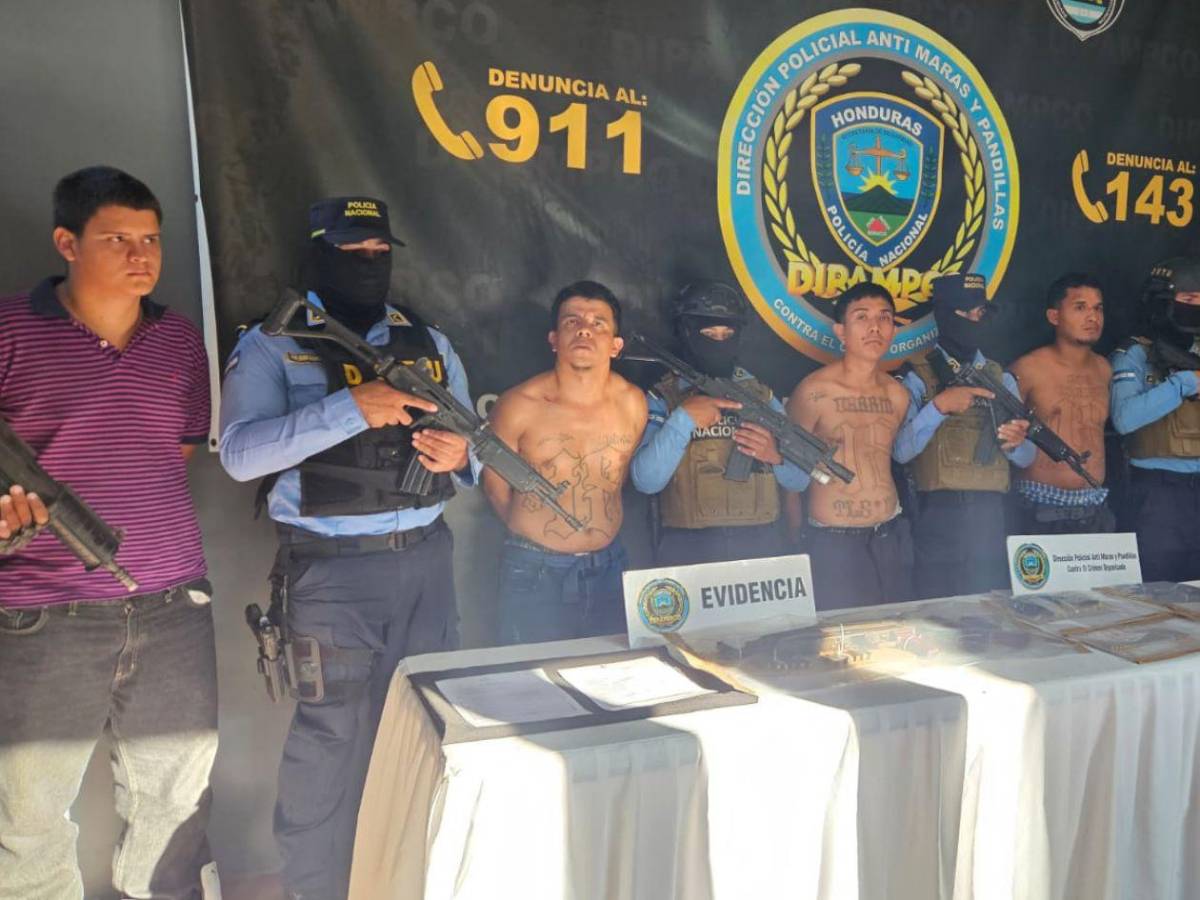 A “El Pozo” envían a presuntos cabecillas de la Pandilla 18 capturados en Puerto Cortés