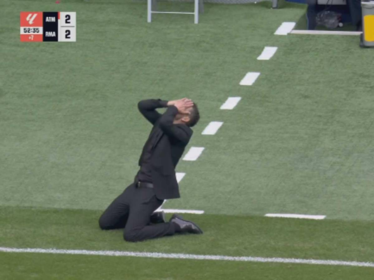 Vinicius con feo gesto, dolor del Real Madrid y llanto de Simeone en triunfo del Atlético